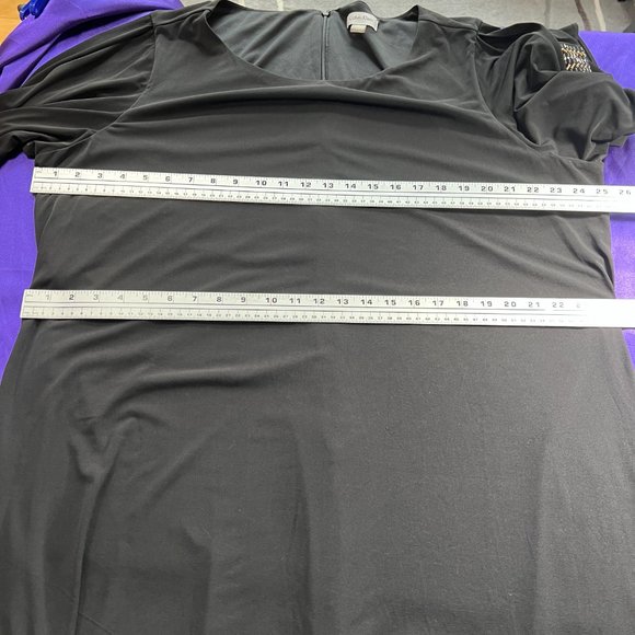 📌Calvin Klein Elegant Dress Split Sleeves with Decorative Cuff - Picture 10 of 16